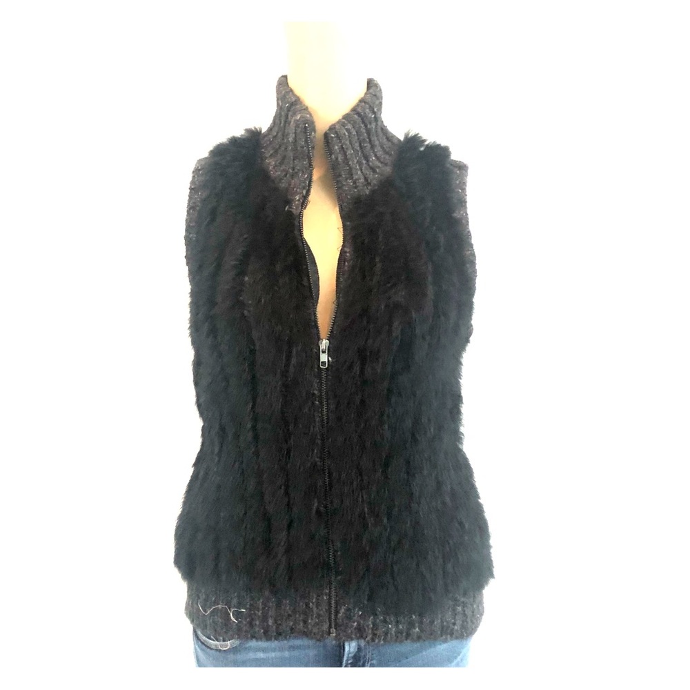 Line Rabbit Fur vest
